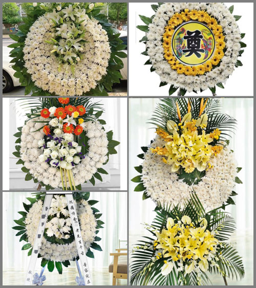 河南南阳卧龙区石桥镇龙窝村花圈速递